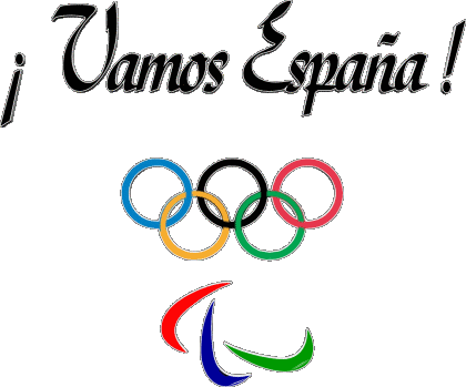 Juegos Olímpicos Vamos España Spagnolo Messagi 