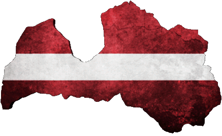 Map Latvia Europe Flags 