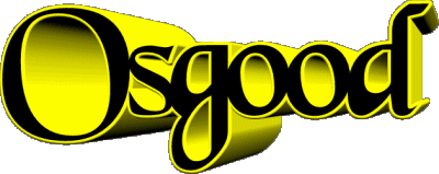 Osgood O MASCULINO - UK - USA - IRL - AUS - NZ Nombre 