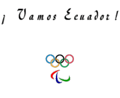Juegos Olímpicos Vamos Ecuador Español Mensajes 