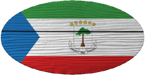 Ovale 01 Guinea Equatoriale Africa Bandiere 