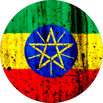 Tondo Etiopia Africa Bandiere 