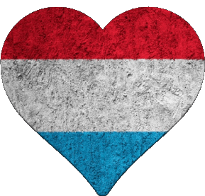 Herz Luxemburg Europa Fahnen 