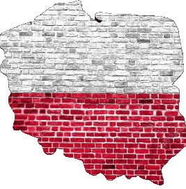 Mapa Polonia Europa Banderas 
