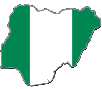 Map Nigeria Africa Flags 
