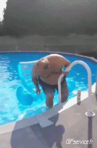 Gamelles Fail Piscine PERSONNAGES Humour - Fun 