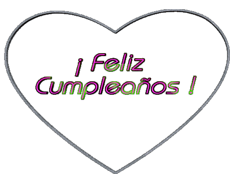 001 Corazón Feliz Cumpleaños Spagnolo Messagi 