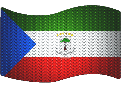 Rechteck Äquatorialguinea Afrika Fahnen 