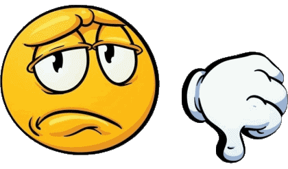 Cattivo  Pollice verso il basso Emoticon Messagi 