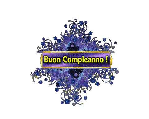 009 Transparent Background Floreale Buon Compleanno Italian Messages 