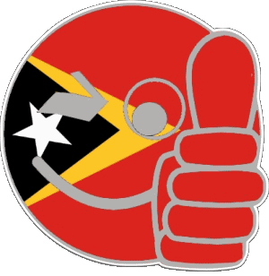 Smiley - OK Osttimor Asien Fahnen 