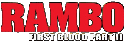Logo First blood part 2 Rambo Cinéma International Multi Média 
