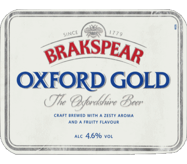 Oxford gold-Oxford gold Brakspear Royaume Uni Bières Boissons 