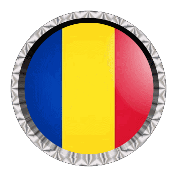Round - Rings Romania Europe Flags 