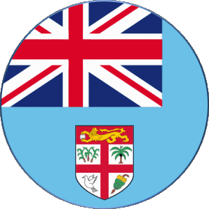 Round Fiji Oceania Flags 