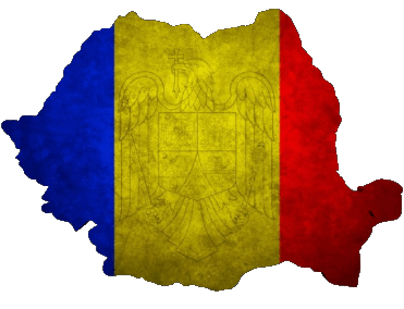 Map Romania Europe Flags 