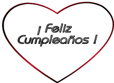 001 Corazón Feliz Cumpleaños Spagnolo Messagi 