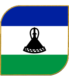 Platz Lesotho Afrika Fahnen 