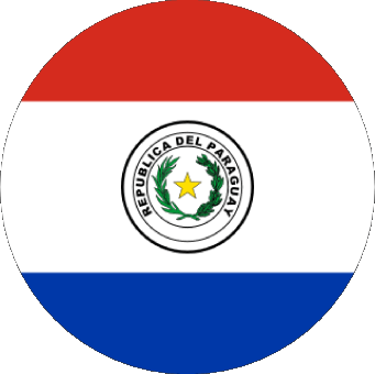 Runde Paraguay Amerika Fahnen 