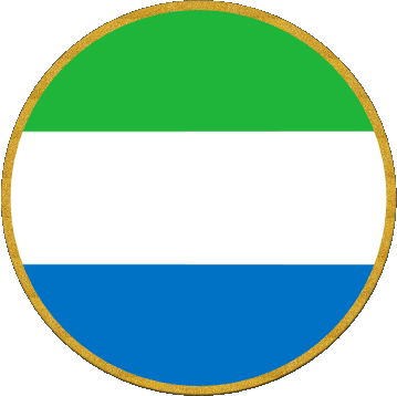 Runde Sierra Leone Afrika Fahnen 