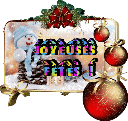 Serie 12 Joyeuses Fêtes (Noël) Französisch Nachrichten 