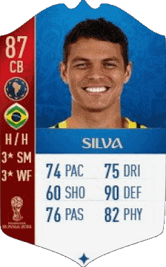 Thiago Emiliano da Silva Brasile F I F A - Giocatori carte Videogiochi Multimedia 