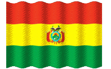 Waving Bolivia America Flags 