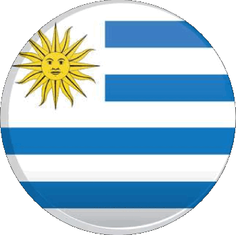 Rond Uruguay Amériques Drapeaux 