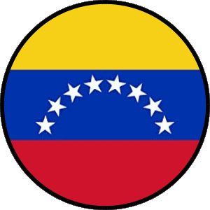 Tondo Venezuela America Bandiere 