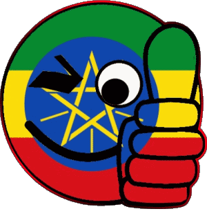 Smiley - OK Äthiopien Afrika Fahnen 