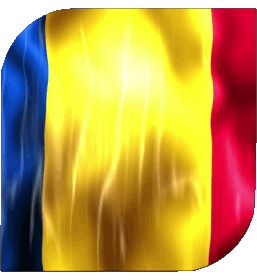 Square Romania Europe Flags 