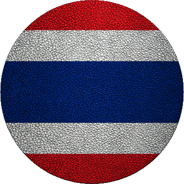 Rond Thaïlande Asie Drapeaux 