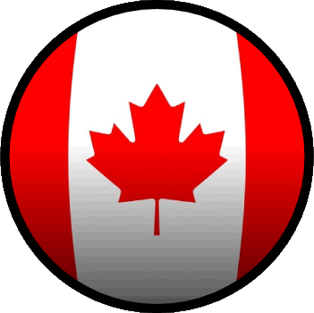 Rond Canada Amériques Drapeaux 