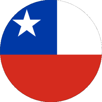 Rond Chile America Flags 