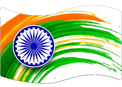 Rettangolo India Asia Bandiere 