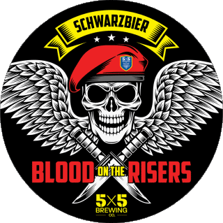 Schwarzbier blood on the risers-Schwarzbier blood on the risers 5X5 Brewing CO USA Birre Bevande 