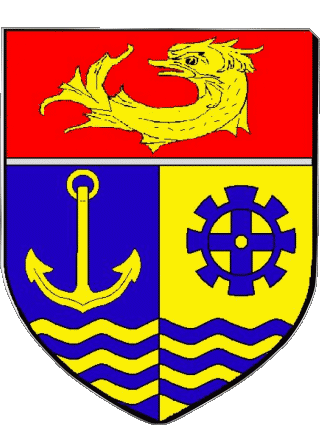 Wappen-Wappen BOURG LES VALENCE 26 Abteilungen - Städte Frankreich Fahnen 