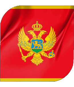 Carré Monténégro Europe Drapeaux 