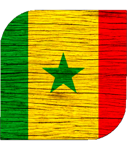 Carré Sénégal Afrique Drapeaux 