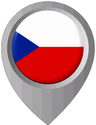 Location Pin Czech Republic Europe Flags 