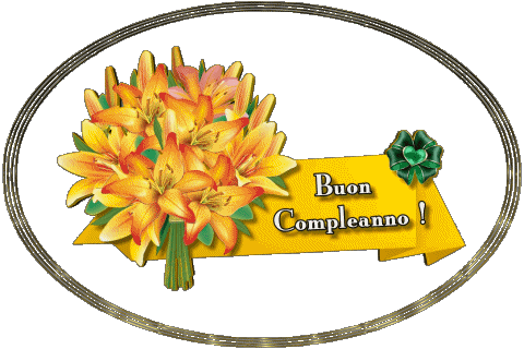 008 Transparent Background Floreale Buon Compleanno Italian Messages 