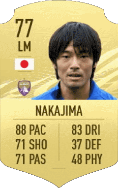 Shoya Nakajima Japon F I F A - Joueurs Cartes Jeux Vidéo Multi Média 