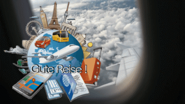 002 Animated Background Gute Reise German Messages 