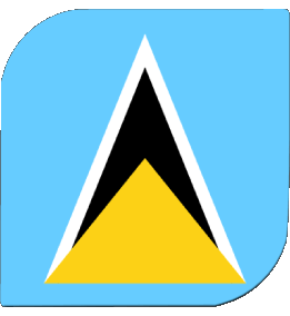 Platz St. Lucia Amerika Fahnen 