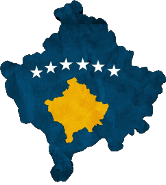 Map Kosovo Europe Flags 