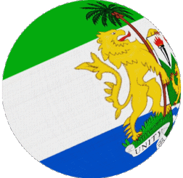 Sfera - Cubo Sierra Leone Africa Bandiere 