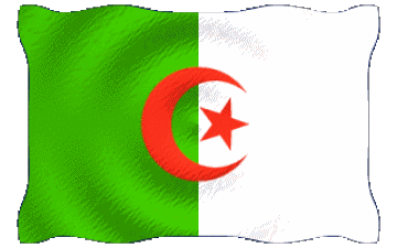 Ondulation Algérie Afrique Drapeaux 