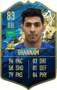Sultan Abdullah Al Ghannam Arabie Saoudite F I F A - Joueurs Cartes Jeux Vidéo Multi Média 
