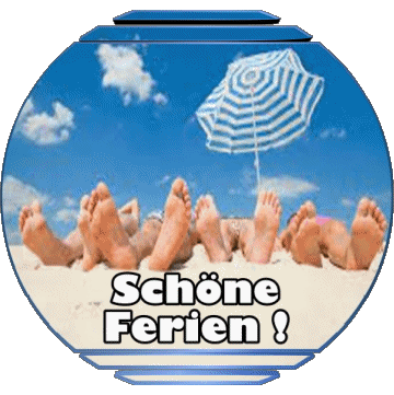 02 Transparent Background Schöne Ferien German Messages 
