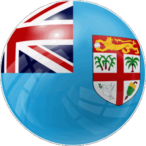 Round Fiji Oceania Flags 